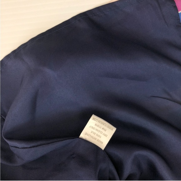 Yumi Kim Multicolor  striped 100% silk Strapless Dress size large - Picture 3 of 10